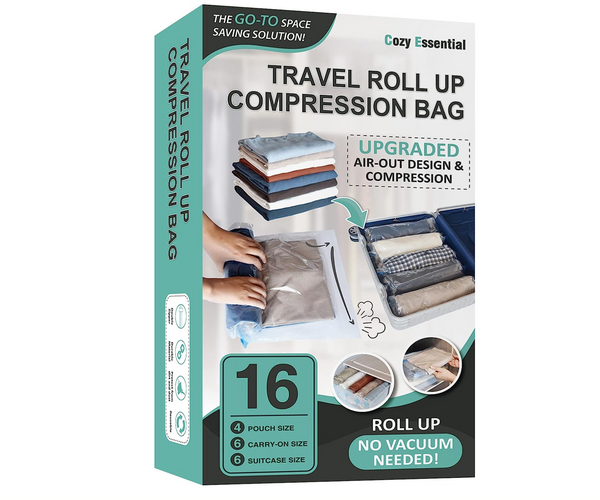 Roll Up Compression Clothing Storage Bag