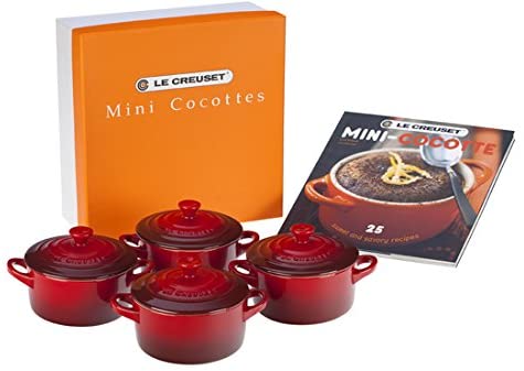 Le Creuset Stoneware Mini Cocottes & Cookbook