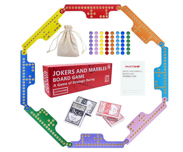 Vintage Jokers and Marbles Game