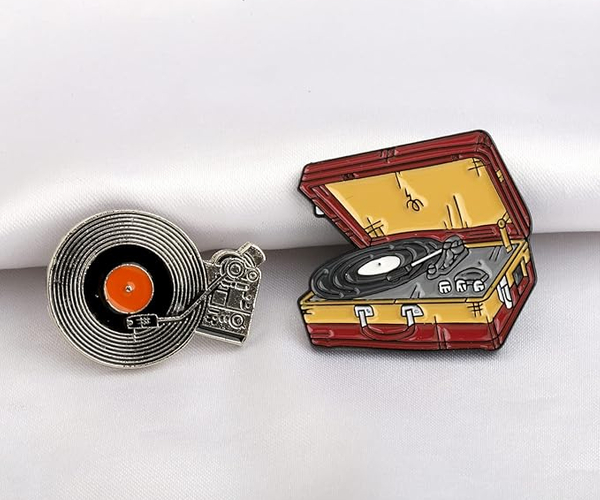 Vinyl Record Enamel Pins
