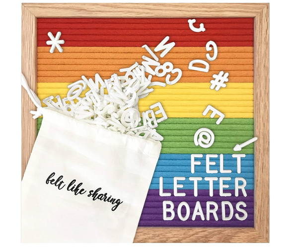Rainbow Felt Letter Board