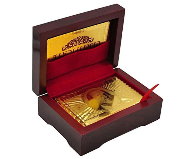 24K Gold Poker Cards Set