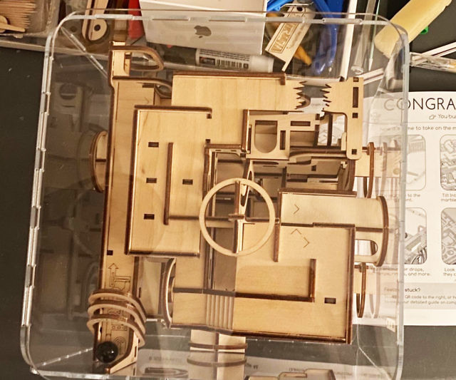 3D Wooden Marble Labyrinth Puzzle Kit
