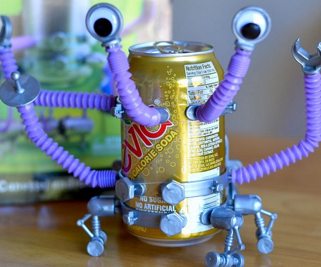 Motorized Tin Can Robot Kit