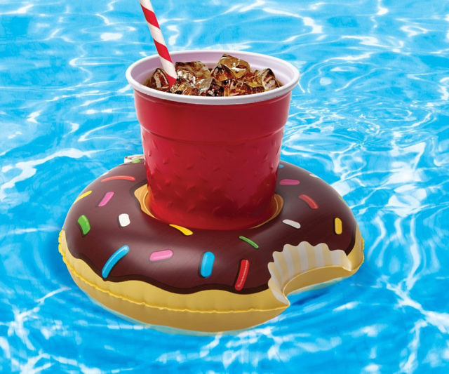 Inflatable Donut Cupholder Floats