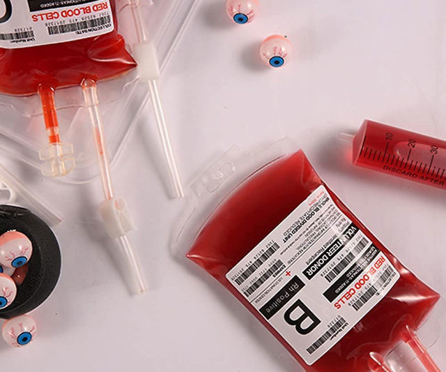 Blood Bag Drink Pouches