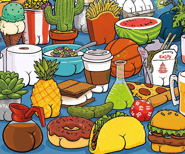 Butts On Things Jigsaw Puzzle