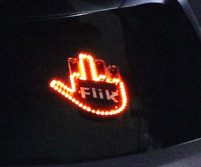 Middle Finger & Hand Wave Car Signal