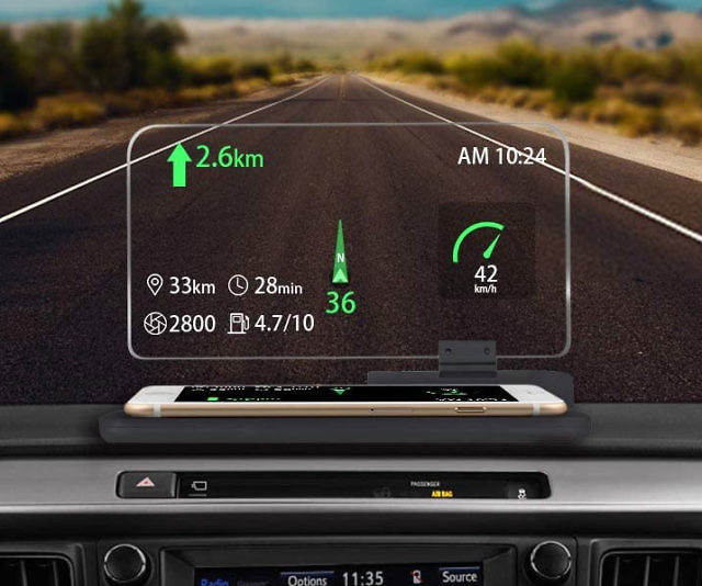 Heads Up Hands Free Driving Display