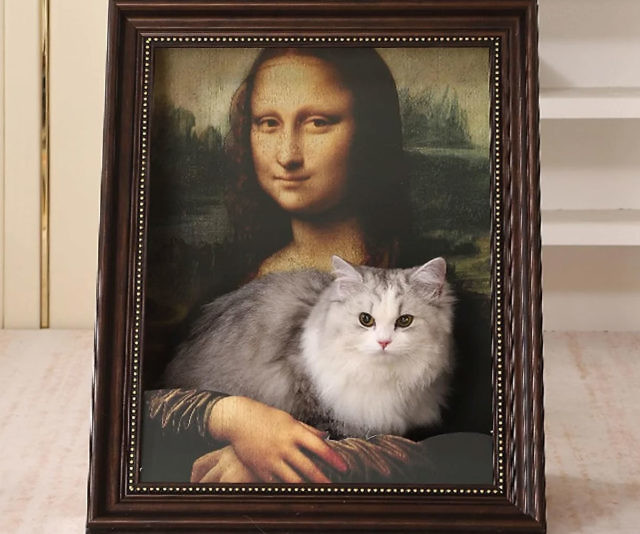 The Mona Lisa 3D Cat Bed