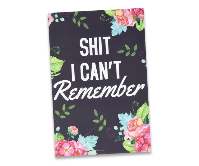Sh*t I Can’t Remember Notebook