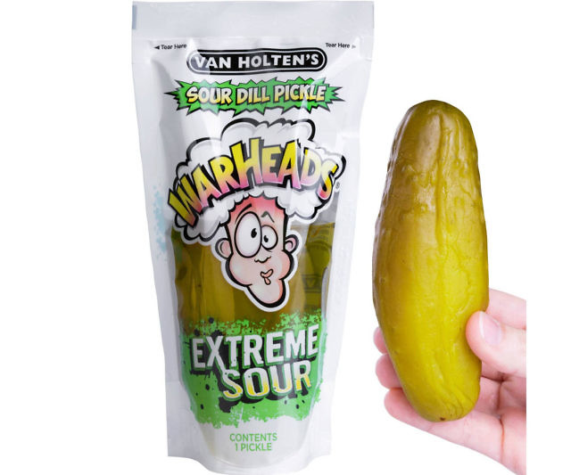 WARHEADS Extreme Sour Dill Pickle