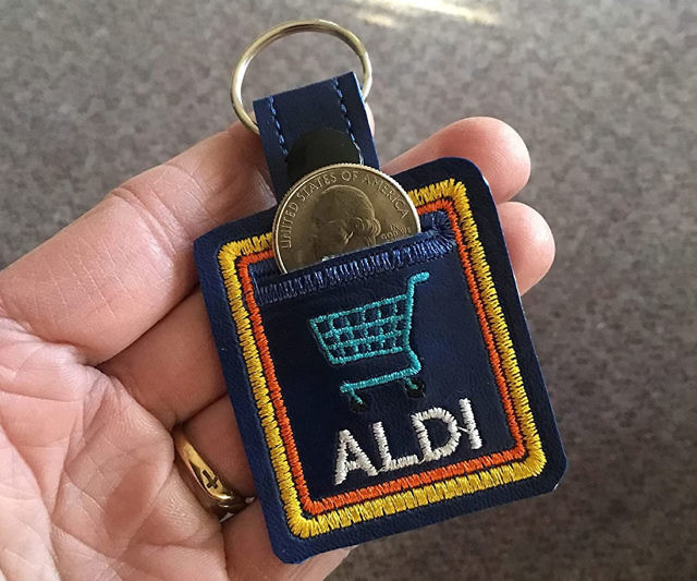 Aldi Quarter Holder Keychain