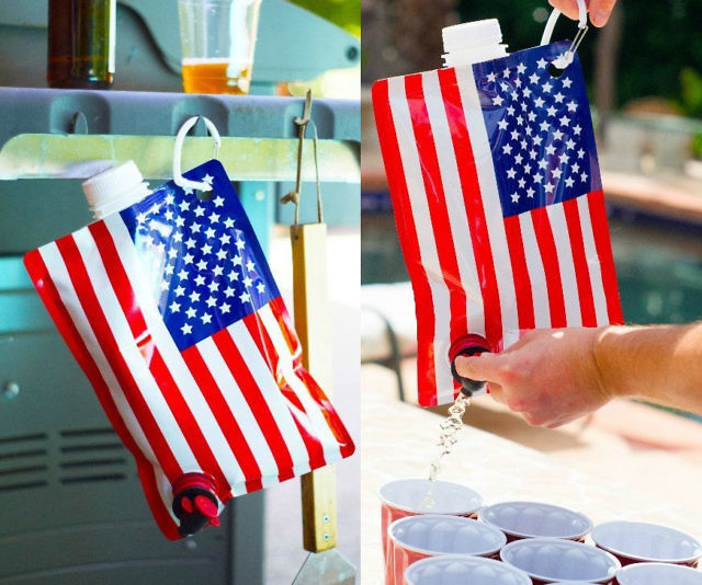 American Flag Liquor Flask