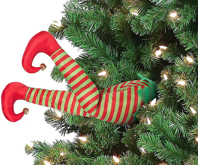 Animated Elf Legs Christmas Decoration