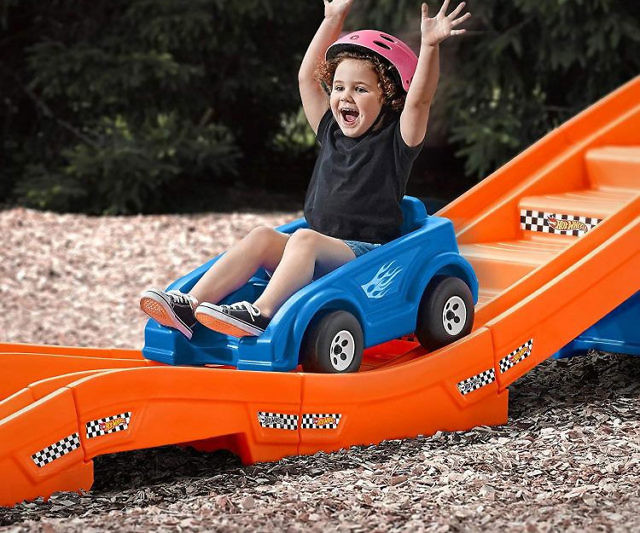 Backyard Ride-On Roller Coaster