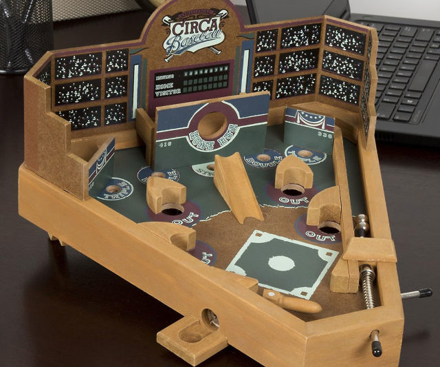Baseball Pinball Tabletop Game