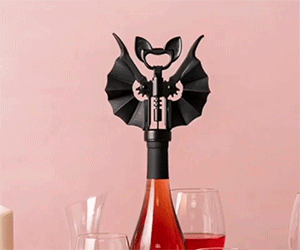 Bat Wings Corkscrew Bottle Opener