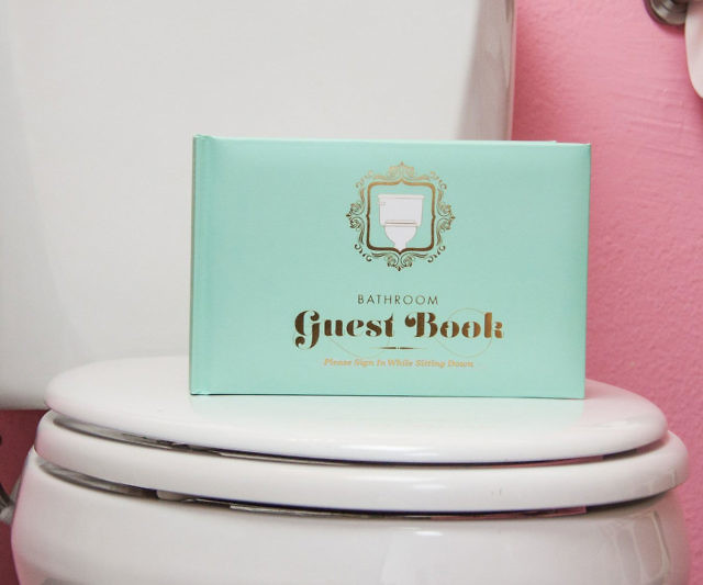 The Bathroom Guest Book