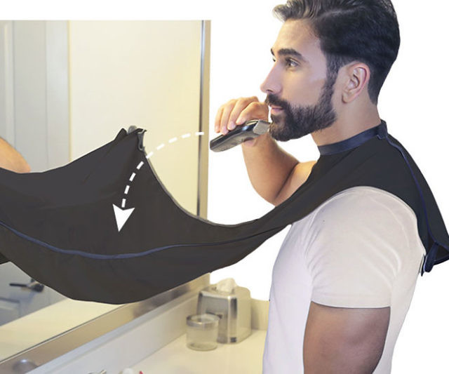 Facial Hair Clippings Catcher Bib