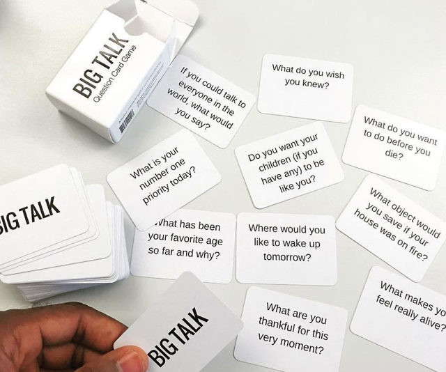 Big Talk Question Card Game