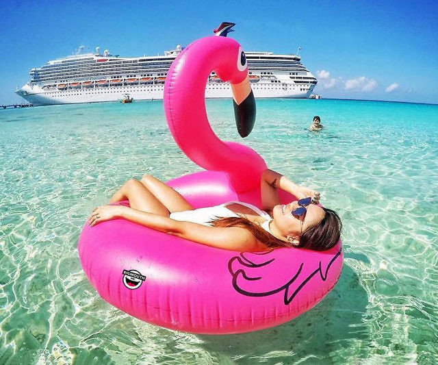 Pink Flamingo Pool Float