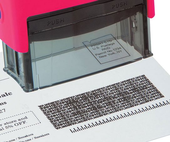 Black Out Roller Stamp