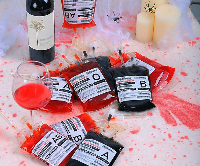 Blood Bag Drink Pouches