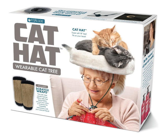 Cat Hat Wearable Cat Tree