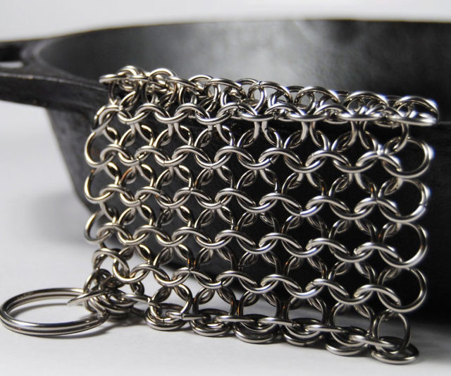 Chain Mail Cast Iron Scrubber