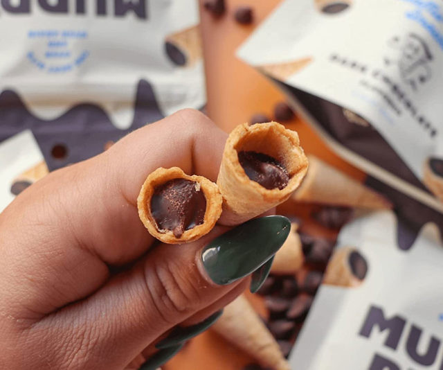 Chocolate Filled Bite Size Waffle Cones