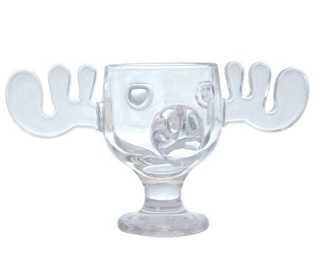 Christmas Vacation Glass Moose Mug