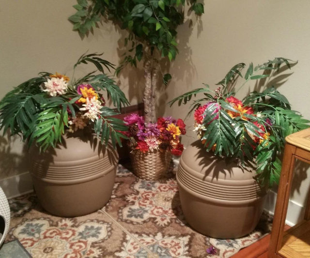 Clay Planter Hidden Cat Litter Box