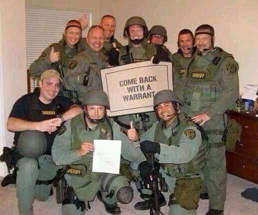 Come Back With A Warrant Doormat