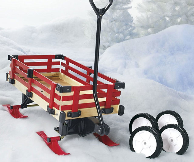Convertible Garden Wagon Sleigh