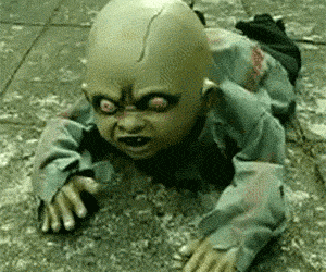 Crawling Baby Zombie Prop