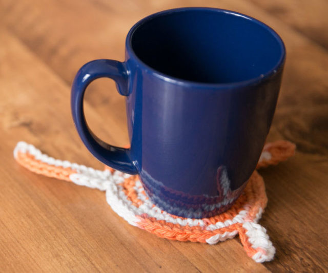 Crochet Cat Butt Coasters