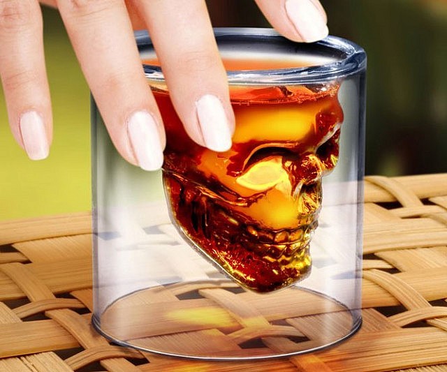Crystal Skull Shot Glass