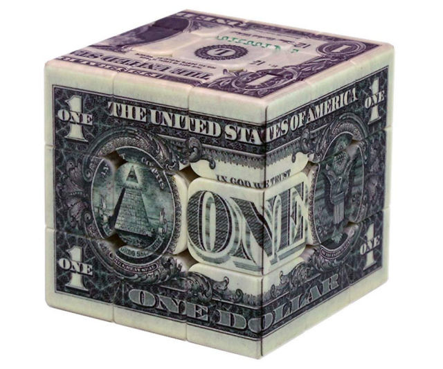 Dollar Bill Rubik’s Cube Puzzle