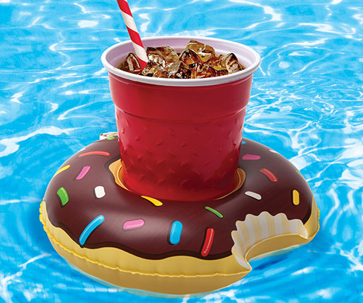 Inflatable Donut Cupholder Floats