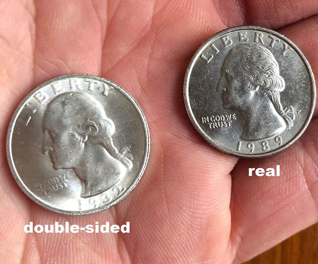 Double-Sided Prank Quarters