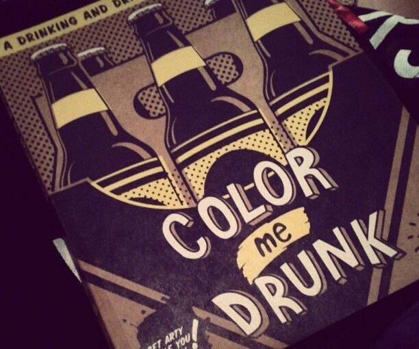Drinking And Drawing Coloring Book
