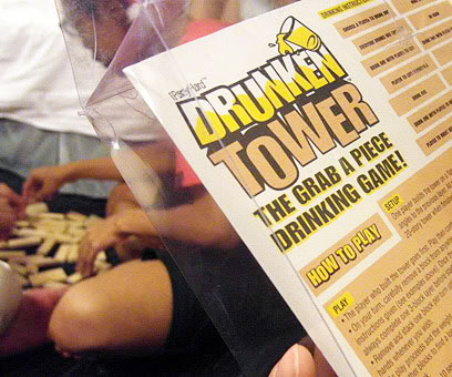 Wooden Stacking Blocks Drinking Game