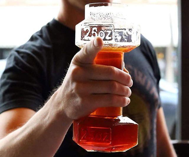 Dumbbell Beer Glass