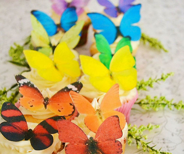 Edible Butterfly Cake Toppers