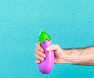 Eggplant Sauce Dispenser Bottle