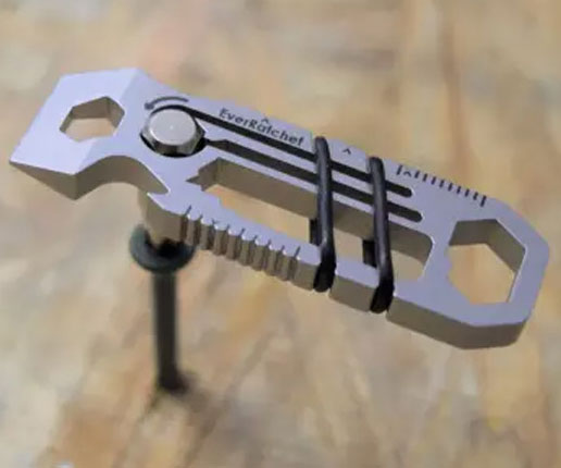 The Ratcheting Keychain Multi-Tool