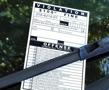 Fake Parking Tickets