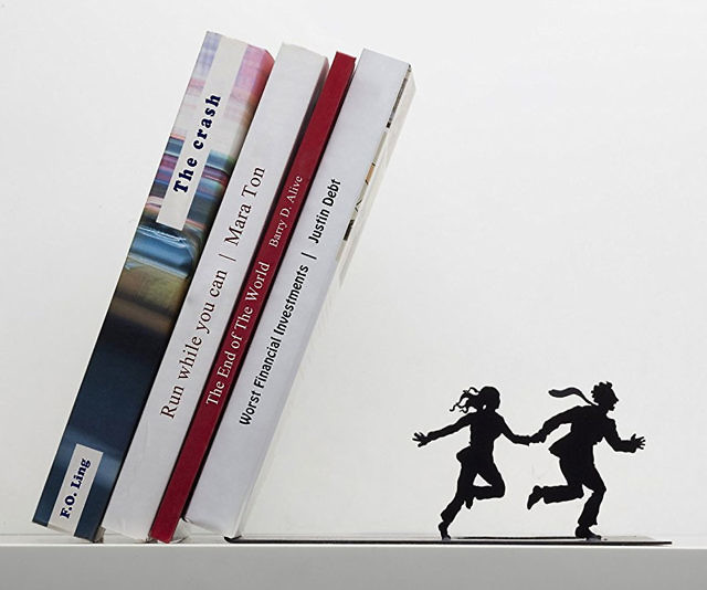 Falling Books Bookend