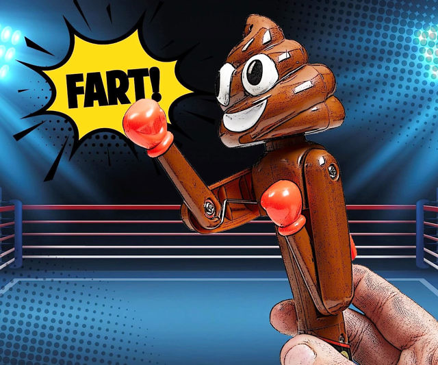 Farting Poop Boxing Pen